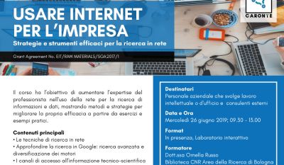 Workshop "Usare Internet per l'impresa" - 26 giungo 2019