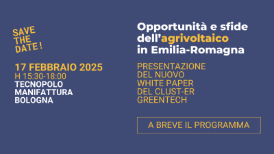 EVENTO | Presentazione White Paper Agrivoltaico del Clust-ER Greentech
